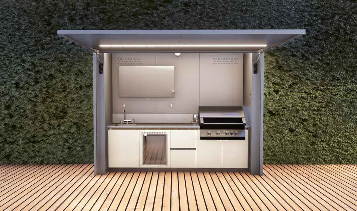 Barbecue intégré dans le kiosque EKLYPS EKINOX