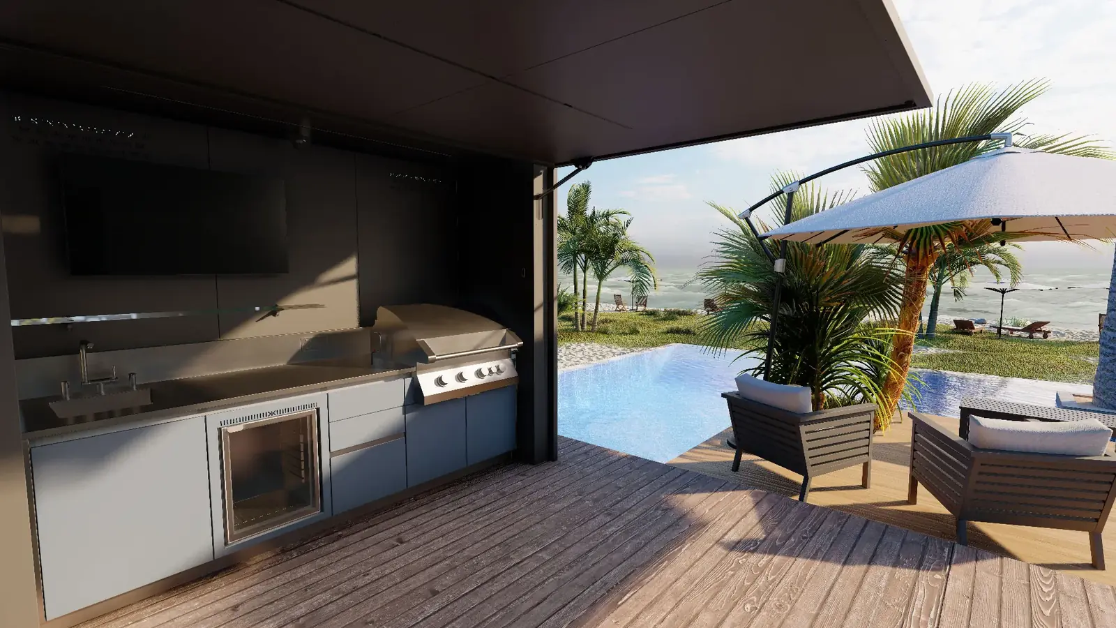 Vue extérieure du kiosque EKLYPS EKINOX